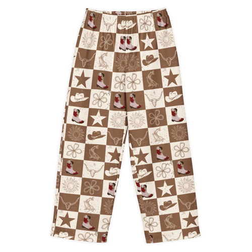 Western Checkered Sweatpants